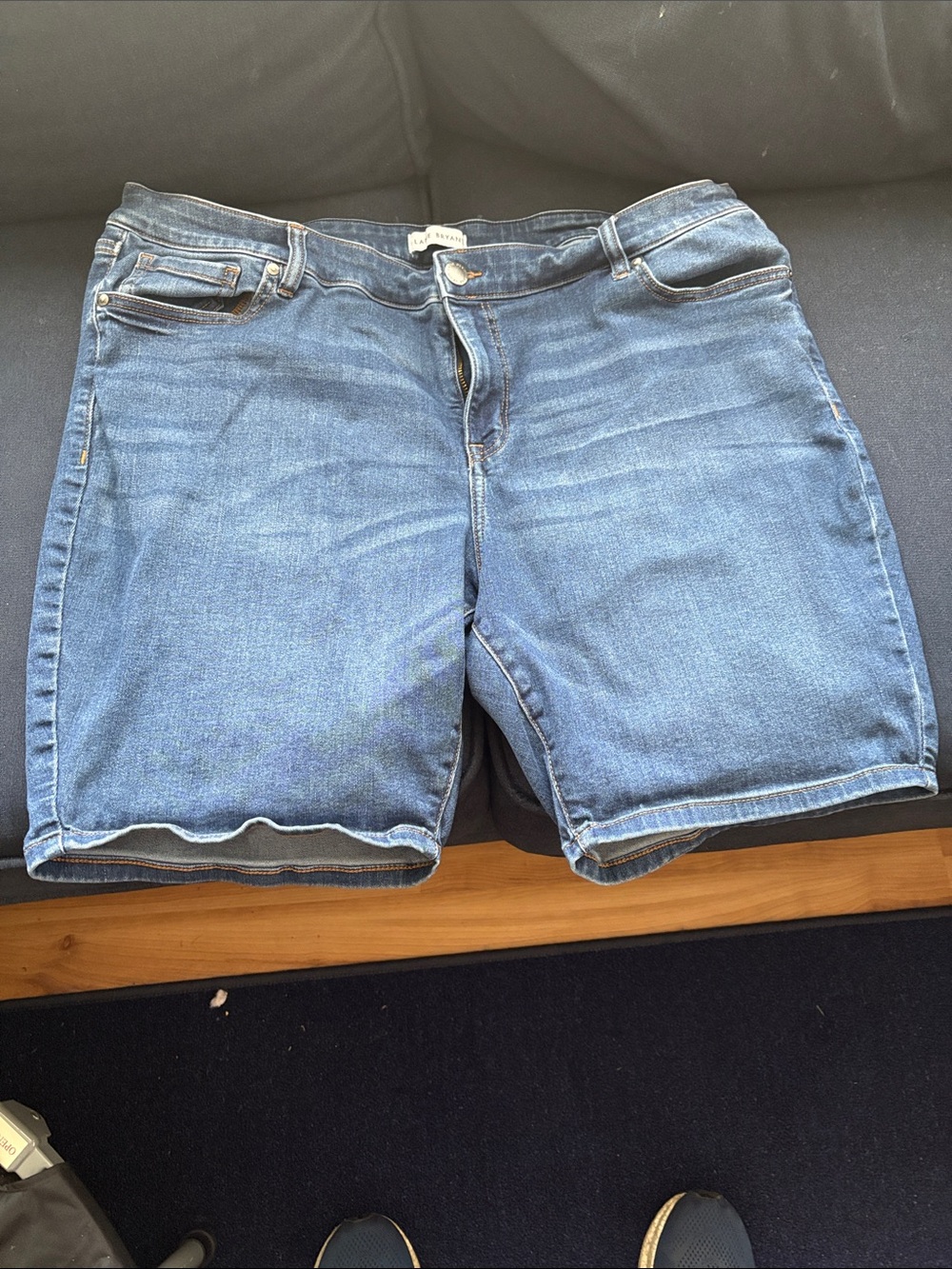 Lane Bryant women’s Jean Shorts in Blue Denim